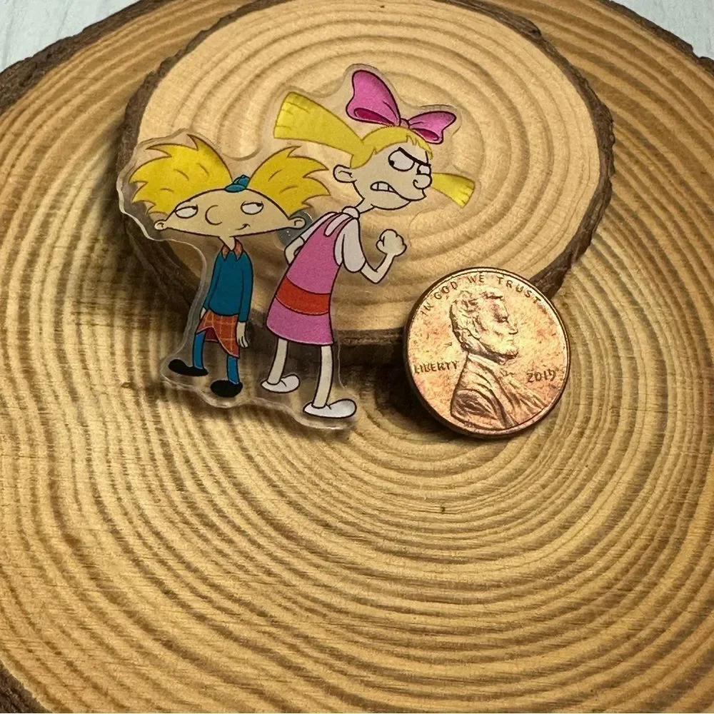 Helga Hey Arnold Duo Acrylic Pin/ Brooch